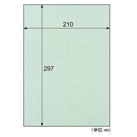 ヒサゴ QW02S 【5個入】 カラー素材紙 クラッポ和紙／多彩 うすあさぎ