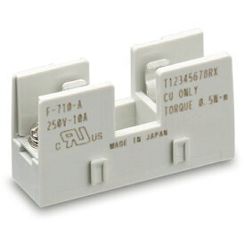 サトーパーツ F-710-A ヒューズホルダー ヒューズサイズφ5．2x20mm 250V−10A ネジ締付端子 F710A