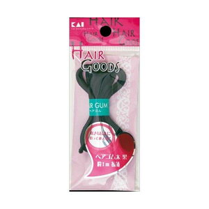 4901601281156 【360個入】 HA3018 H/G ヘアゴム 太 黒 約1m抗菌 95043【キャンセル不可】