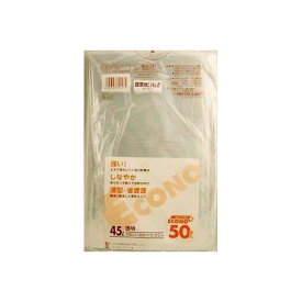 (LINEクーポン有)4902393304535 【16個入】 E53エコノプラス45L 透明 50枚 98744【キャンセル不可】