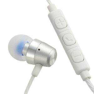 オーム電機 03-2431 スマホ対応 シングルイヤホン コントローラー一体型/耳栓型/シルバー HP−B171N−S 032431