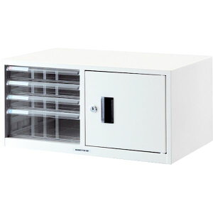 ナカバヤシ AL-T44シロ/A アバンテV2レターケースA4/浅3深2段扉付カギ付 ALT44シロ/A