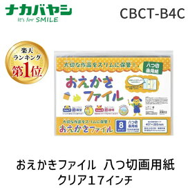 【楽天ランキング1位獲得】ナカバヤシ CBCT-B4C おえかきファイル 八つ切画用紙／クリア CBCTB4C
