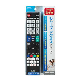 朝日電器 ELPA RC-TV009SH テレビリモコン シャープ RCTV009SH