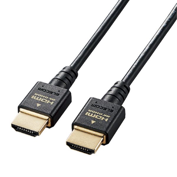 エレコム ELECOM CAC-HD21ES10BK 格安SALEスタート 購入 HDMI ケーブル HDMI2．1 スリム CACHD21ES10BK ウルトラハイスピード 8K4K対応 ブラック 1m
