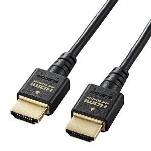 �G���R�� ELECOM DH-HD21ES10BK HDMI �P�[�u�� HDMI2�D1 �E���g���n�C�X�s�[�h �X���� 8K4K�Ή� 1m �u���b�N DHHD21ES10BK