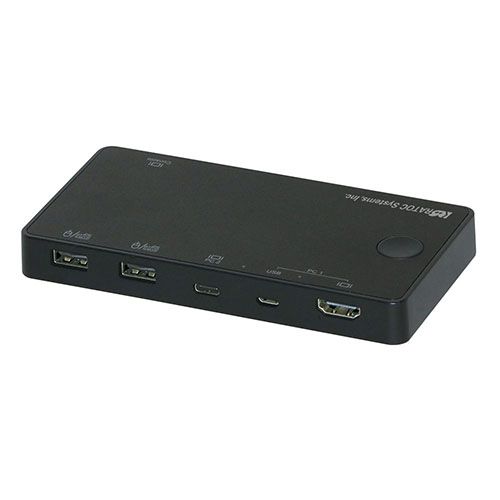 RS-240CA-4K ラトックシステム 4K HDMIディスプレイ USBキーボード マウス パソコン切替器 個数：1個 他メーカー同梱不可 Aパソコン対応 高い素材 直送 代引不可 USB－C 世界の人気ブランド