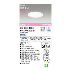 (LINE�N�[�|���L)�I�[�f���b�N ODELIC OD361483R LED�_�E�����C�g