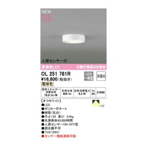 (LINE�N�[�|���L)�I�[�f���b�N ODELIC OL251781R LED�V�[�����O