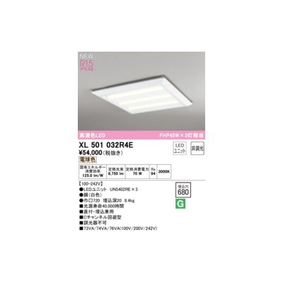 オーデリック 当店だけの限定モデル ODELIC XL501032R4E LED光源ユニット別梱 【51%OFF!】