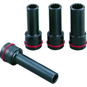 【即納在庫品】「直送」前田金属工業 TONE AD604 インパクト用ソケットセット 自動車整備用 ヘッドボルトフライホイルソケットセット 4pcs トネ 自動車専用工具 差込角