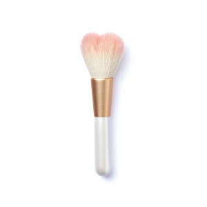 【個数:1個】1-2-0014 直送 代引不可・他メーカー同梱不可 熊野筆 ハートのチークブラシ 120014