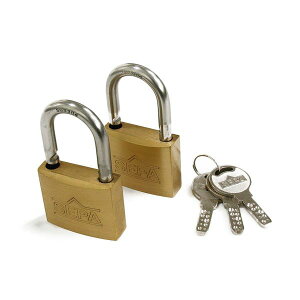 ハイロジック 4960983712658 G-265 ディンプル南京錠40mm同一鍵3本キー 2個