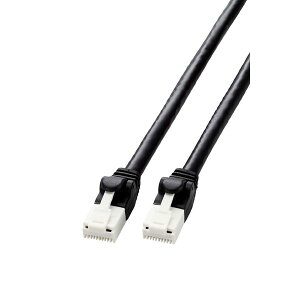 ELECOM GR LD-GPAT/BK5/RS LANP[u CAT6A 5m  10Gbps Xg[g ܐ܂h~ RoHSwߏ ubN LDGPAT/BK5/RS