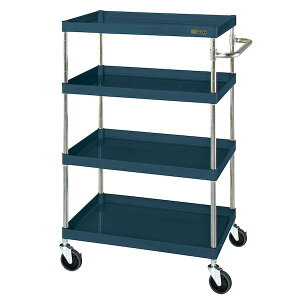 【個人宅配送不可】サカエ SAKAE CSP-75124NUD 直送 代引不可・他メーカー同梱不可 CSパールワゴン 中量タイプ/ナイロンウレタン車/H1200/4段 CSP75124NUD