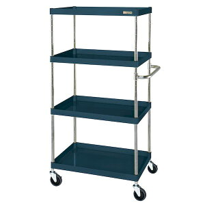 【個人宅配送不可】サカエ SAKAE CSP-75154SED 直送 代引不可・他メーカー同梱不可 CSパールワゴン 中量タイプ/サイレントエラストマー車/H1500/4段 CSP75154SED