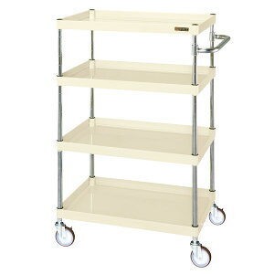 【個人宅配送不可】サカエ SAKAE CSP-90124SEI 直送 代引不可・他メーカー同梱不可 CSパールワゴン 中量タイプ/サイレントエラストマー車/H1200/4段 CSP90124SEI