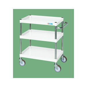 【個人宅配送不可】サカエ SAKAE CSP-9083NUW 直送 代引不可・他メーカー同梱不可 CSパールワゴン 中量/抗菌パールホワイト/ナイロンウレタン車 CSP9083NUW