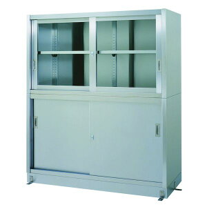 【個人宅配送不可】シンコー VG-18060 直送 代引不可・他メーカー同梱不可 ステンレス保管庫 二段式 VG18060