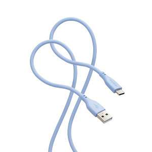 ELECOM GR MPA-ACSS20BU ^CvC P[u USB A to Type C 2m fɂ 炩 VRf [jXu[ MPAACSS20BU