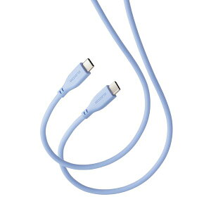 ELECOM GR MPA-CCSS10BU ^CvCP[u Type C to Type C 1m PD 60WΉ fɂ 炩 VRf [jXu[ MPACCSS10BU