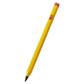 ELECOM エレコム P-TPACAPEN01YL iPad用 タッチペン スタイラスペン 充電式 USB Type－C 充電 六角鉛筆型 ペン先交換可 イエロー PTPACAPEN01YL