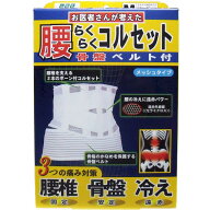 (LINEクーポン有)4907706200535 腰らくらくコルセット 骨盤ベルト付 メッシュタイプ Mタイプ【キャンセル…