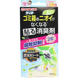 4987115861411 クリーンフロー ゴミ箱のニオイがなくなる 貼る消臭剤 ミントの香り 1個入【キャンセル不可】 ゴミ箱のニオイがなくなる貼る消臭剤 金鳥 大日本除虫菊