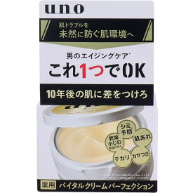 4901872445462 UNO(ウーノ) 薬用 バイタルクリームパーフェクション a 90g エフティ資生堂 男のエイジングケア オールインワン