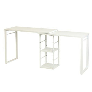 JKプラン UNI-0010-WHWH 直送 代引不可・他メーカー同梱不可 l字型デスク コーナーデスク 小さめ ツインデスク 大人 ワイドデスク 165 幅 パソコンデスク UNI0010WHWH