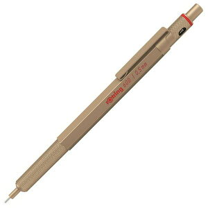 ロットリング 2158796 ロットリング メカニカルペンシル ゴールド 600 0.5mm シャーペン 高級筆記具 文房具 ドイツ製 製図 ペン プロ用 ボールペン 2158796
