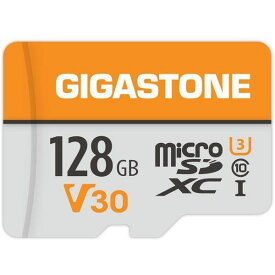 【スーパーSALEサーチ】Gigastone GJMXR-OG128GV30 マイクロSDカード128GB SDXC microSDカード V30 UHS－I U3 クラス10 Ultra HD 4K 超高速95MB／s ビデオ録画 一眼レフカメラ スマホ データ保存 ドローン GoPro／Nintendo Switch確認済 5年保証 GJMXROG128GV30