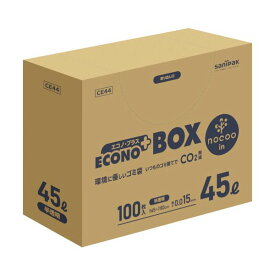 サニパック CE44 エコノプラスBOXノクー45L100枚0．015mm