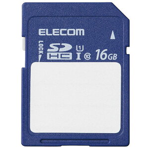 ELECOM GR MF-FS016GU11C SDJ[h SDHC 16GB Class10 UHS|I U1 80MB^s x SDJ[hP[Xt MFFS016GU11C