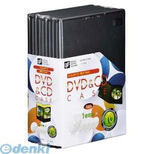 オーム電機 01-3280 DVD&CDケース 厚さ7mm 10パック OA−RDVS−10PK 013280 スリムタイプ