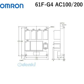 翌日出荷 オムロン OMRON 61F-G4 AC100/200 フロートなしスイッチ ベースタイプ 61F－G□ 61FG4AC100/200【キャンセル不可】