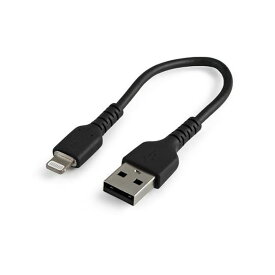 RUSBLTMM15CMB 高耐久Lightning － USB－Aケーブル／15cm／ブラック／アラミド繊維補強／iPhone 12、iPad対応／Apple MFi認証／アップルライトニング － USB Type－A充電同期ケーブル