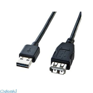 サンワサプライ KU-REN3 両面挿せるUSB延長ケーブル A-Aメス KUREN3 ブラック USB延長アダプタ パソコン周辺機器 SUPPLY SANWA
