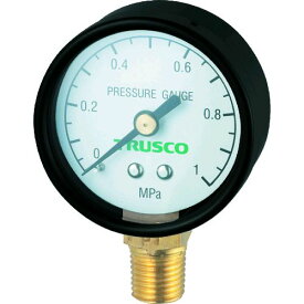 【あす楽対応】「直送」トラスコ中山 TRUSCO TP-G40A 圧力計 表示板径Φ40 立型口径R1／8表示 TPG40A