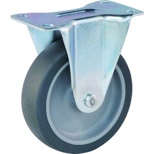 TRUSCO TYSR-100EL 台車用キャスター Φ100 エラストマー車 固定 TYSR100EL