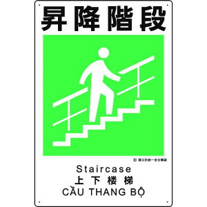 ユニット 363-20A 建災防統一安全標識 昇降階段 36320A