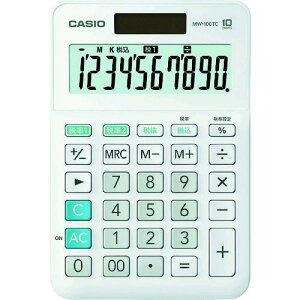 (LINE�N�[�|���L)�y���[�݌ɕi�z�u�����v�J�V�I MW-100TC-WE-N �d�� MW100TCWEN W�ŗ��d�� �z���C�g �~�j�W���X�g�^�C�v �J�V�I�v�Z�@