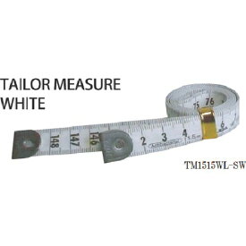 【あす楽対応】「直送」原度器 TM1515WLSW テーラーメジャー1．5m 余白有 白／白