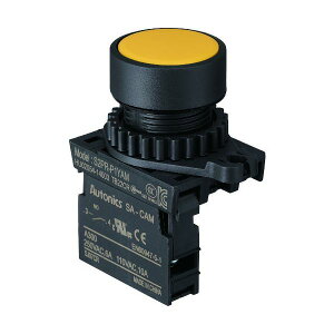 �y���[�݌ɕi�z�u�����vTRUSCO 25P-1AM-Y �����{�^���X�C�b�`�@��25�@1a�@�� 25P1AMY