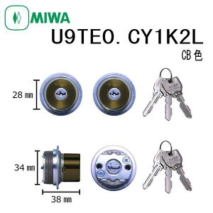 ���a���b�N MIWA U9 TE0.CY CB 1K2L TE0�^�C�v�V�����_�[ LIXIL �g�X�e���Ή� 2����L�[ ���� �h�A ������ �s�b�L���O�΍� �h�� DIY �Z�� ���O �s�������h�~ �Z�L�����e�B