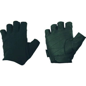 【即納在庫品】「直送」おたふく手袋 4970687005321 フーバー シンセティックレザーグローブ 5フィンガーレスモデル ブラック M フーバー シンセティックレザーグローブ