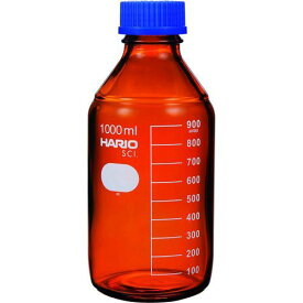 【あす楽対応】「直送」HARIO NBB-1L-SCI ボトル 耐熱ねじ口瓶 茶 1000ml NBB1LSCI