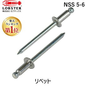 【即納在庫品】「直送」ロブテックス LOBSTER NSS 5-6 ブラインドリベット ステンレス／スティール製 5−6 1000本入 箱入 NSS56 ブラインドブラインドリベット ステンレス／スティール製 5−6 1000本入 箱入 エビ ステンレス スティール NSS5-6 箱入 tr-1259512
