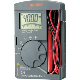 【あす楽対応】「直送」sanwa 三和電気計器 PM11 ポケット型デジタルマルチメータ PM-11