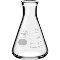 【即納在庫品】「直送」HARIO SF-50-SCI 三角フラスコ　目安目盛付　50mlSF50SCI